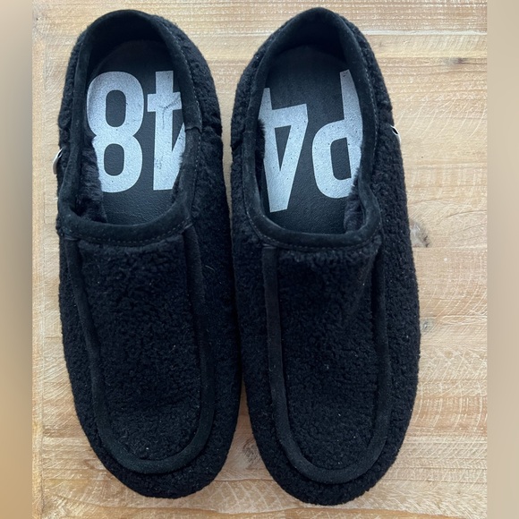 P448 Bubble Genuine Shearling Slipper In Black size 8.5 - Picture 3 of 11